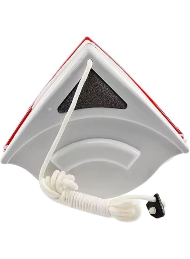 مساحة  زجاج مغناطيسية مزدوجة الجوانب لتنظيف النوافذ مع إسفنجة إضافية، أداة منزلية لتنظيف وتلميع الشبابيك المصقول والمزلق، مزودة بفرشاة تلميع بمقبض سهل التحكم للمباني المرتفعة والشبابيك المنزلقة - Image 3